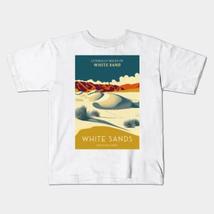 White Sands National Park Travel Poster Kids T-Shirt